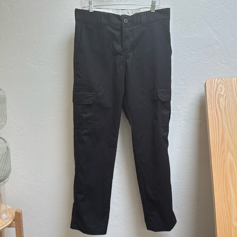 Dickies flex regular straight black canvas cargo pants 32